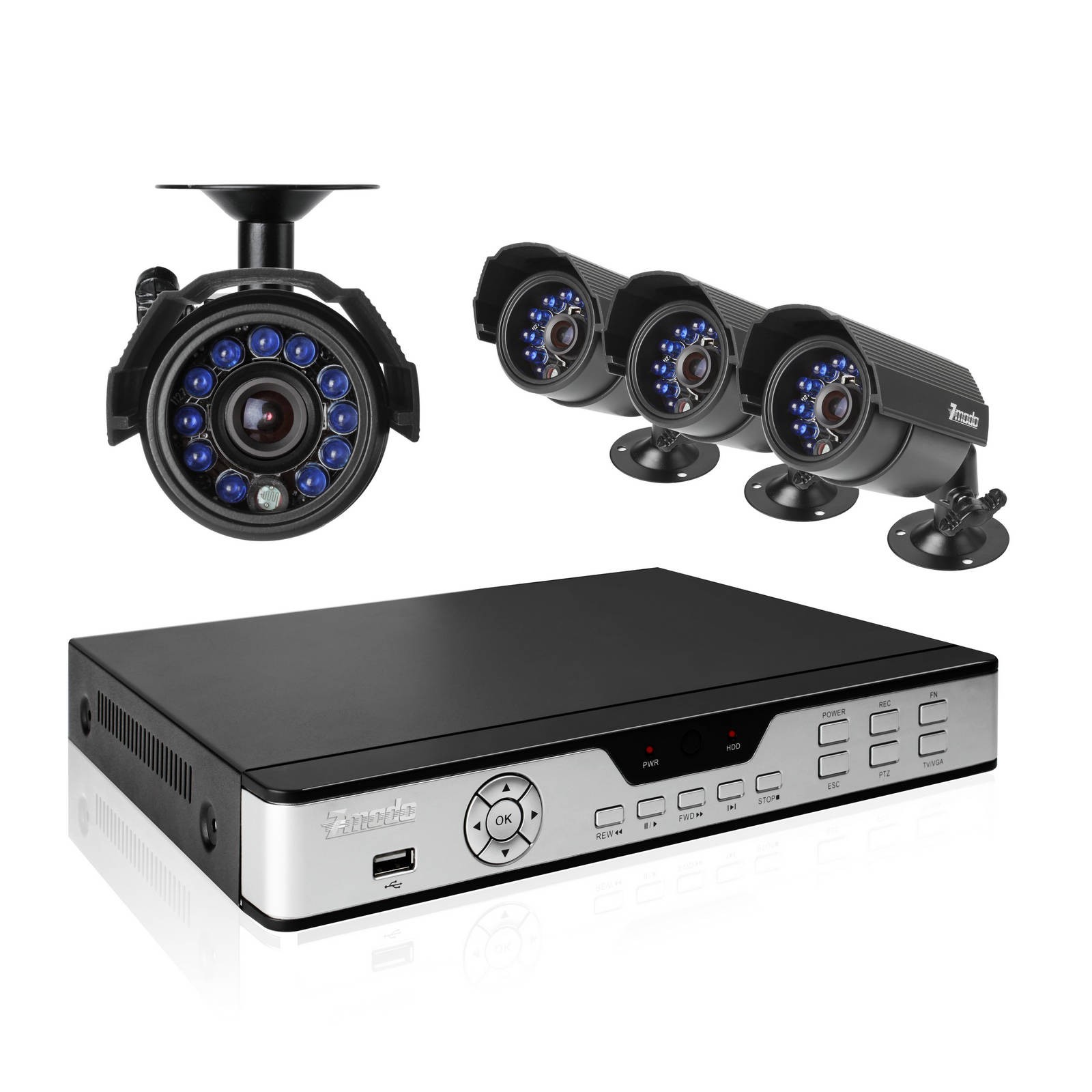 PKD-DK4216-NHD | 4 Channel Security System | CCTV Security Camera 